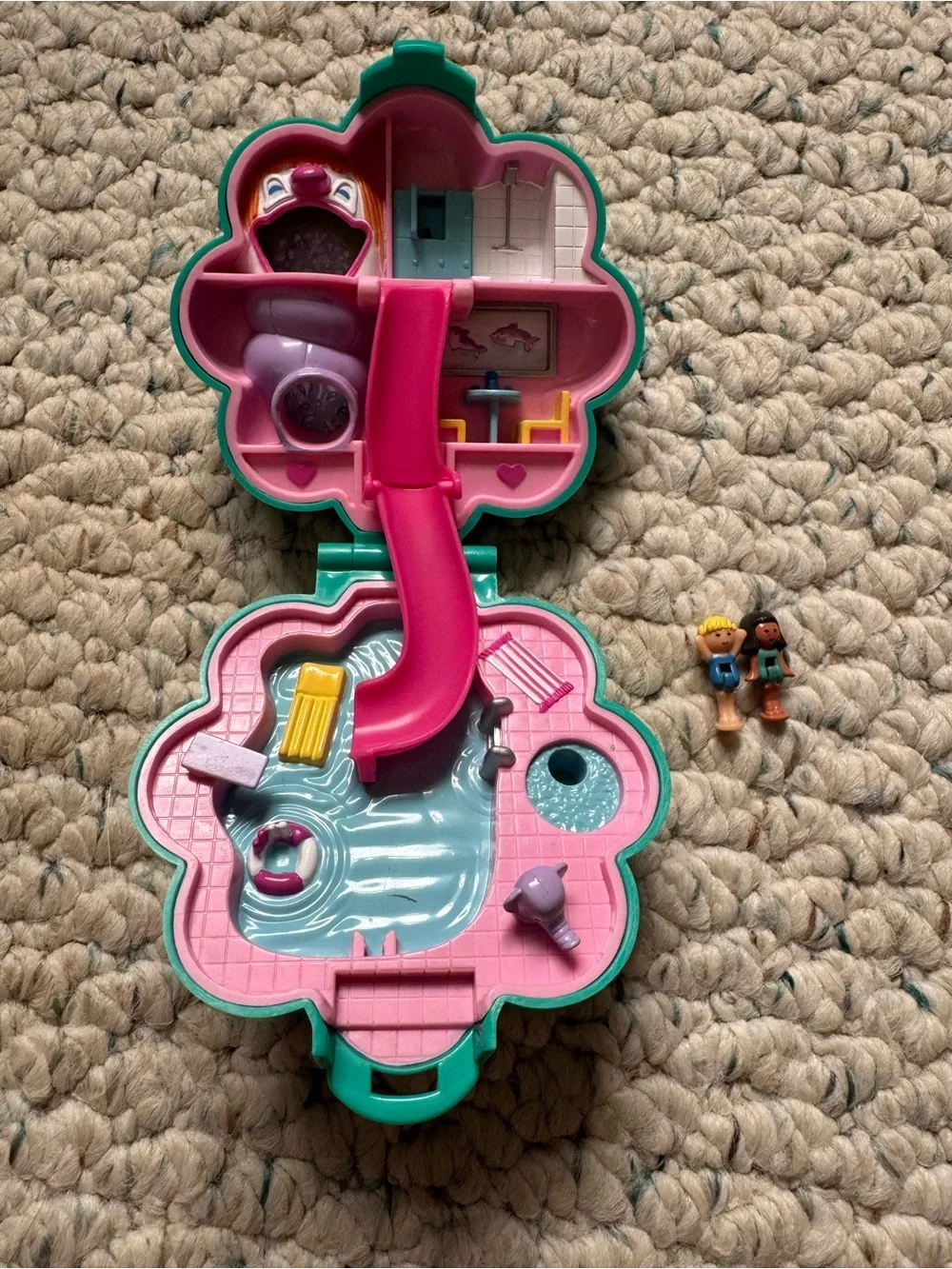 Vintage 1990 Polly Pocket Water Fun Park playset